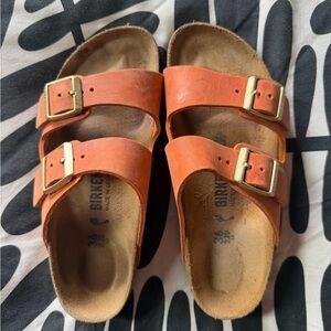 Birkenstock Burnt Orange Arizona Sandals